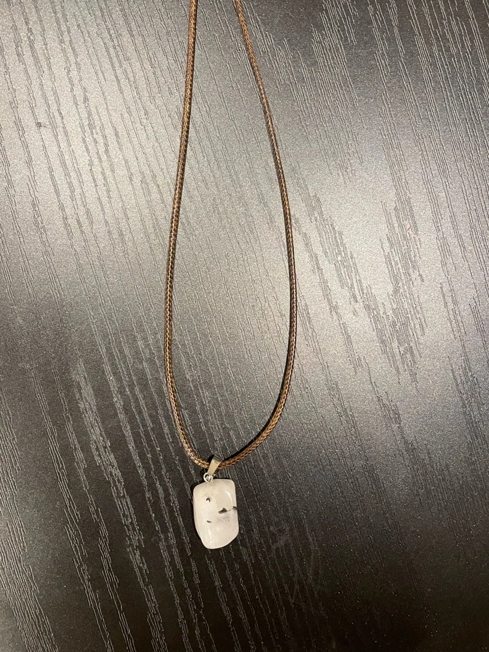 Clear Quartz Black Tourmaline Crystal Gemstone necklace